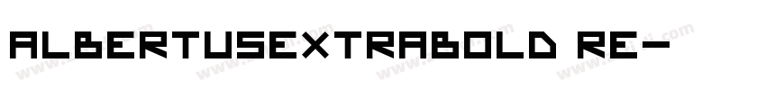 albertusextrabold re字体转换
